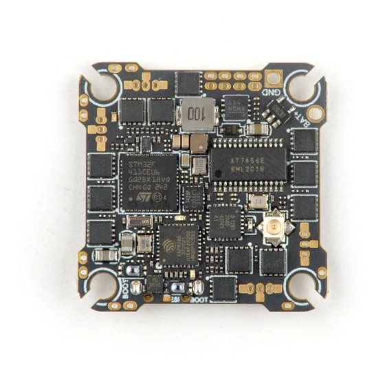 Wholesale Happymodel CrazyF411 ELRS AIO 4in1 Flight Controller Built-in UART 2.4G ELRS and 20A ESC for Toothpick